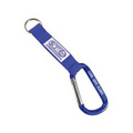 3 1/8" Carabiner w/ Woven Strap & Sewn On Label (45 Days)